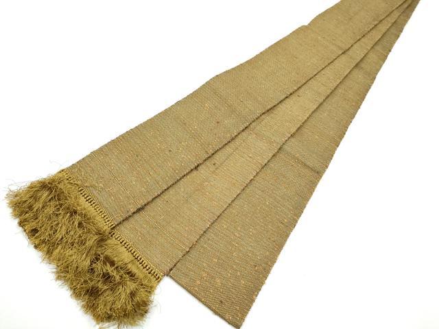 平和屋着物●男性 本場筑前博多織 両面 角帯 霞文 正絹 逸品 CABF8468hy