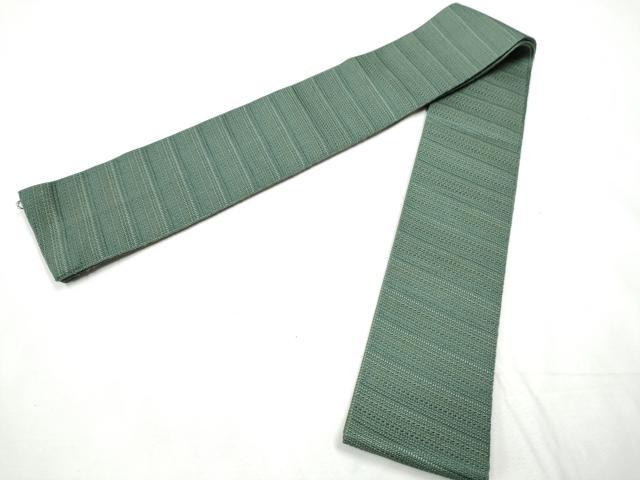 平和屋着物●男性 本場筑前博多織 角帯 横段文 正絹 逸品 CABF8503hy