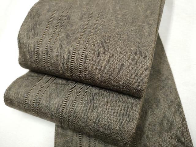 平和屋着物●男性 本場筑前博多織 角帯 霞文 正絹 逸品 CABF8511hy