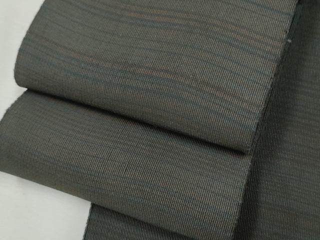 平和屋着物●男性 爪掻き本綴れ 角帯 よろけ縞 正絹 逸品 CABF8517hy