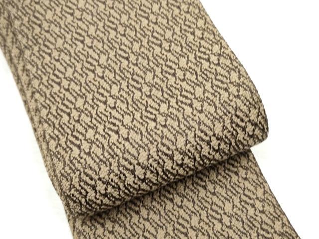 平和屋着物●男性 本場筑前博多織 角帯 霞文 正絹 逸品 CABF8533hy