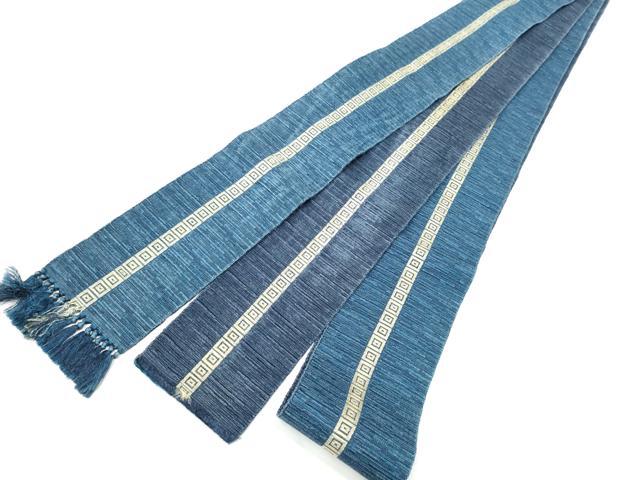 平和屋着物○男性 角帯 紬地 霞文 正絹 逸品 CABF8431hy 平和屋着物