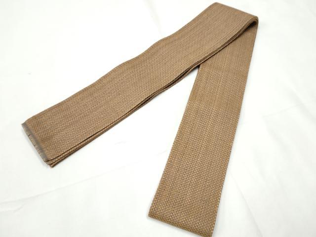 平和屋着物●男性 本場筑前博多織 角帯 霞文 証紙付き 正絹 逸品 CABF8583hy