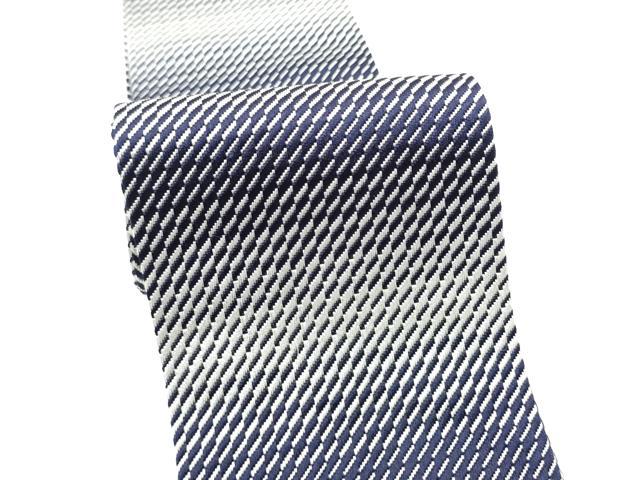平和屋着物●男性 本場筑前博多織 角帯 斜線文 正絹 逸品 CABF8600hy