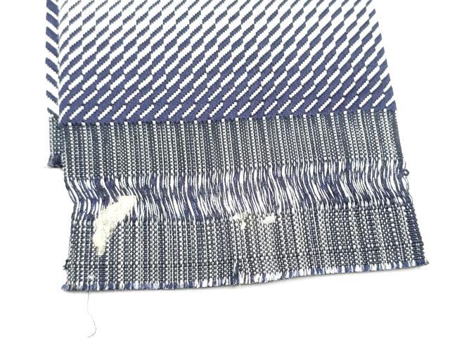 平和屋着物●男性 本場筑前博多織 角帯 斜線文 正絹 逸品 CABF8600hy