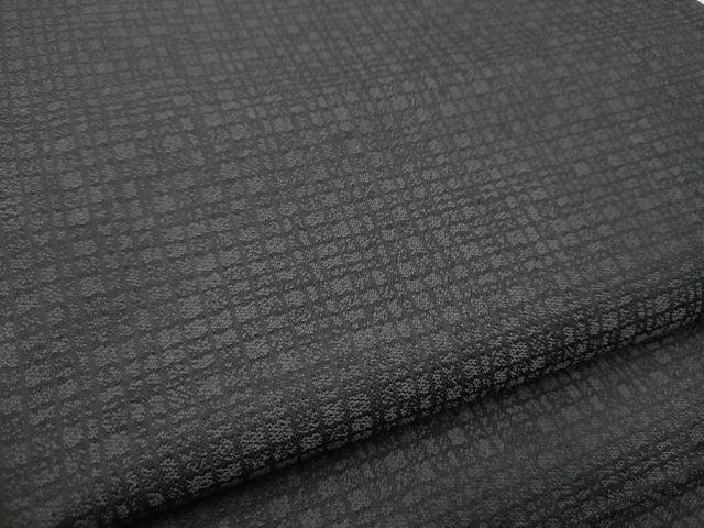 平和屋着物●両面 全通柄袋帯 花唐草文 黒地 銀通し地 正絹 逸品 CABF8618hy
