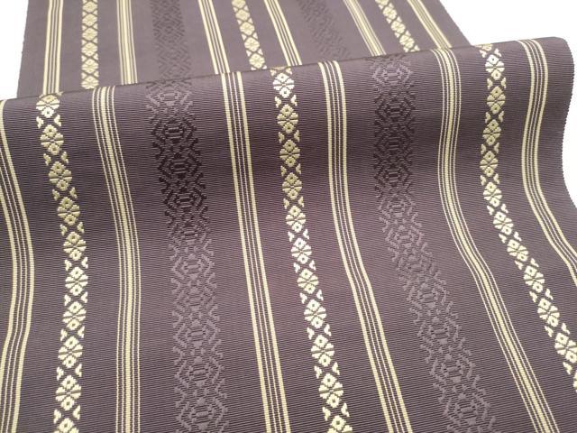 平和屋着物●本場筑前博多織 八寸名古屋帯 献上 証紙付き 正絹 逸品 CABF8665hy