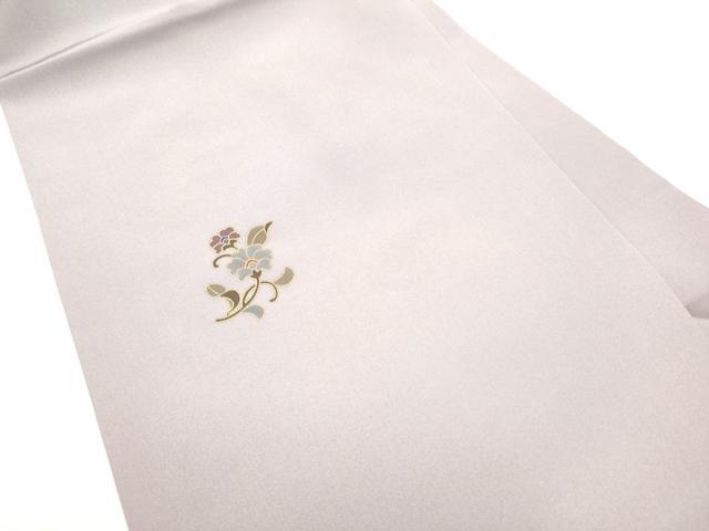 平和屋着物●九寸名古屋帯 枝花文 金彩 正絹 逸品 CABF8683hy
