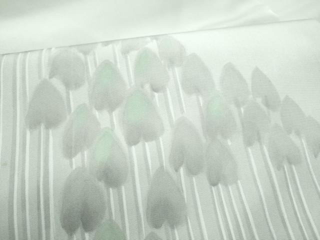 平和屋着物●塩瀬 九寸名古屋帯 樹林文 正絹 逸品 CABF8686hy