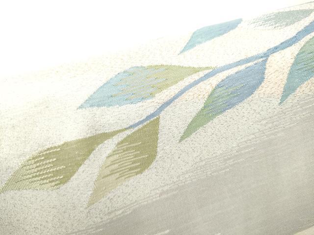 平和屋着物●太鼓柄袋帯 すくい織 枝花文 金銀糸 正絹 逸品 CABF8723hy