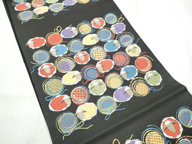 平和屋着物●西陣 大光謹製 六通柄袋帯 唐織 羊 証紙付き 逸品 CABF8730hy