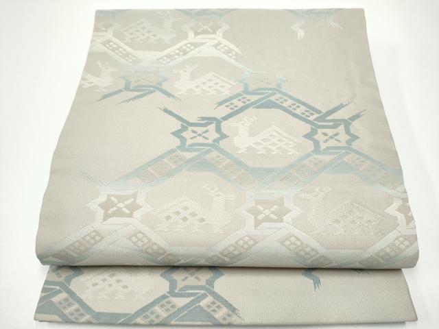 平和屋着物●九寸開き名古屋帯 有栖川錦 正絹 逸品 CABF8773hy