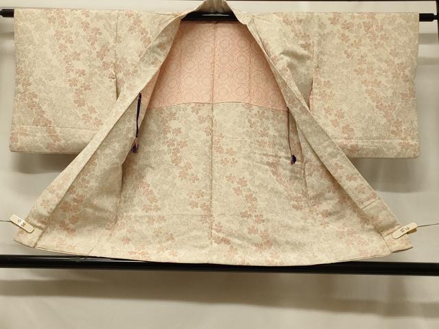 平和屋着物#羽織 寿光織 枝葉文 銀糸 正絹 逸品 CABF8801in