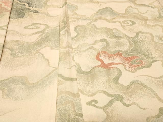 平和屋着物#羽織 寿光織 霞文 金糸 正絹 逸品 未使用 CABF8804in