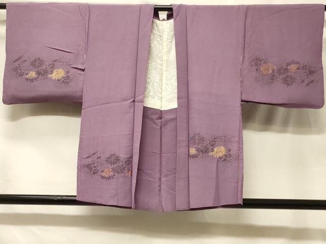 平和屋着物#羽織 寿光織 草花文 金糸 正絹 逸品 CABF8809in