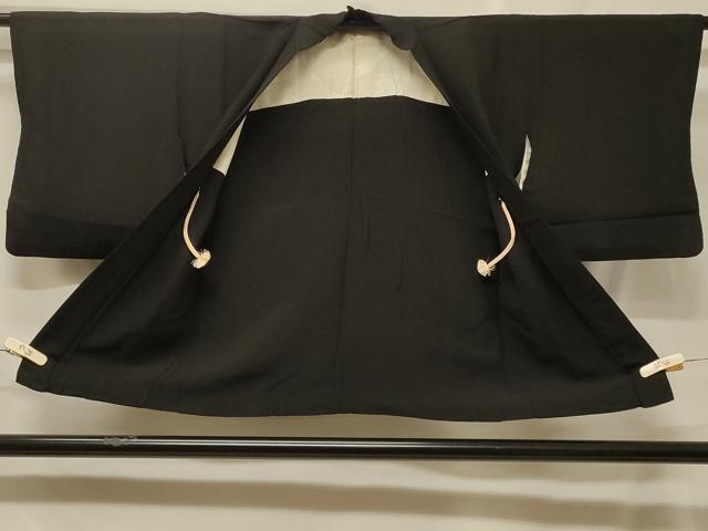 平和屋着物#羽織 寿光織 花籠文 黒地 金銀糸 正絹 逸品 CABF8815in
