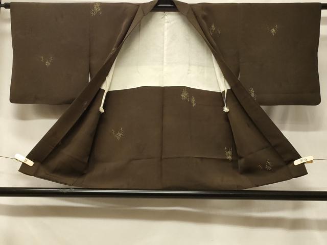 平和屋着物#羽織 地紋起こし 草木文 正絹 逸品 CABF8827in