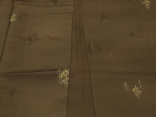 平和屋着物#羽織 地紋起こし 草木文 正絹 逸品 CABF8827in