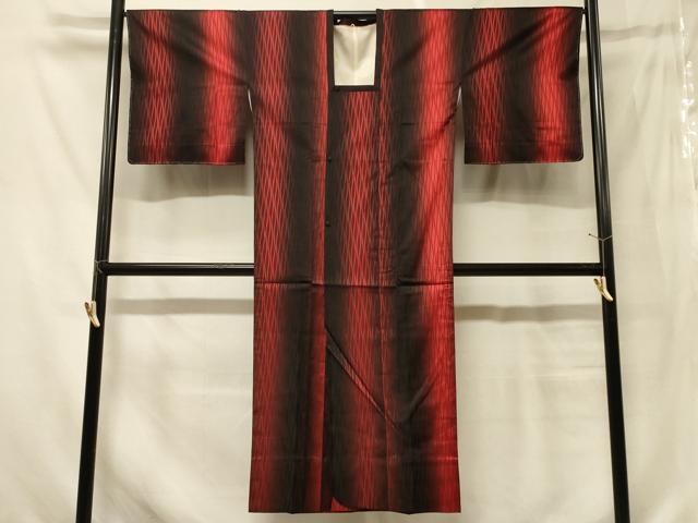 平和屋着物#道行コート 雨コート 単衣 立涌文 暈し染め ロング丈 正絹 逸品 未使用 CABF8861in