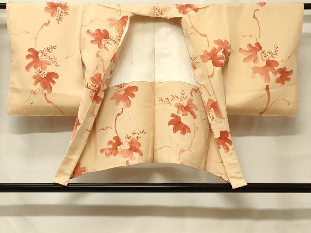 平和屋着物#羽織 手描き 枝葉文 正絹 逸品 未使用 CABF8866in