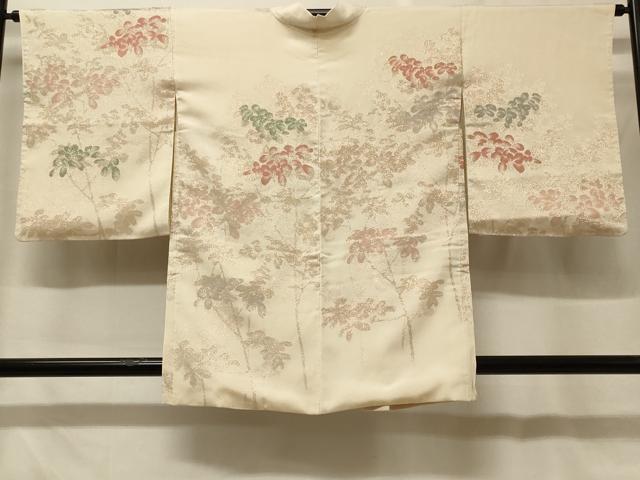 平和屋着物#羽織 寿光織 枝葉文 金糸 正絹 逸品 CABF8876in