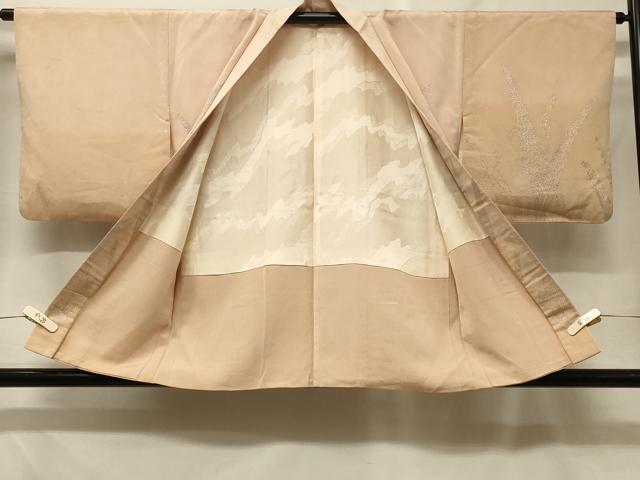 平和屋着物#羽織 寿光織 草木文 銀糸 正絹 逸品 CABF8885in