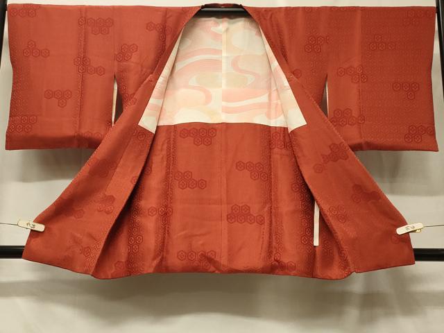 平和屋着物#道行コート 亀甲花文 正絹 逸品 CABF8891in