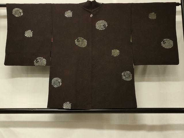 平和屋着物#羽織 寿光織 龍 銀糸 正絹 逸品 CABF8912in