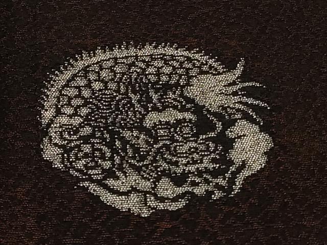 平和屋着物#羽織 寿光織 龍 銀糸 正絹 逸品 CABF8912in