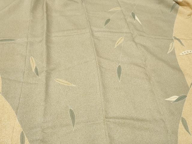 平和屋着物#京友禅の第一人者 松井青々 道行コート 松笹文 金彩 ロング丈 正絹 逸品 未使用 CABF8963in