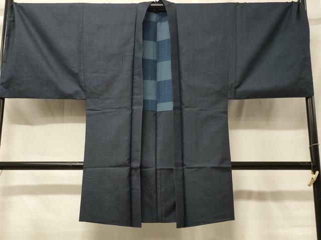 平和屋着物#男性 本場大島紬 長羽織 100亀甲 総詰め 正絹 逸品 CABF8964in
