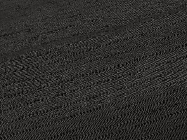 平和屋着物#男性 長羽織 紬地 黒地 正絹 逸品 CABF8966in