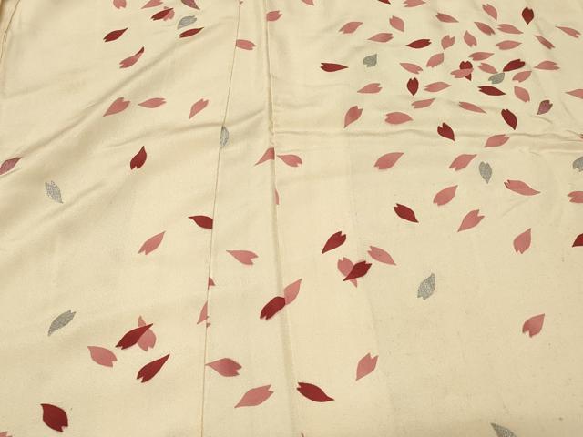 平和屋着物#羽織 舞桜文 銀彩 正絹 逸品 CABF8971in