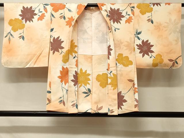 平和屋着物#羽織 地紋起こし 枝花文 暈し染め 正絹 逸品 未使用 CABF8972in