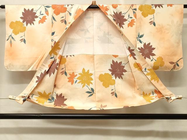 平和屋着物#羽織 地紋起こし 枝花文 暈し染め 正絹 逸品 未使用 CABF8972in