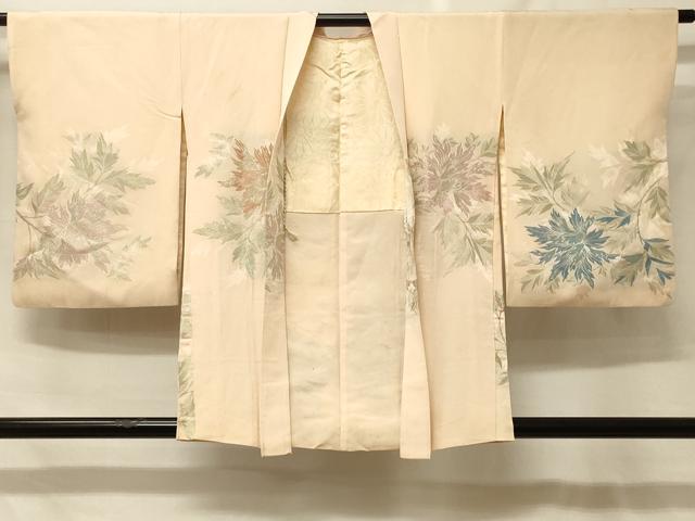 平和屋着物#羽織 寿光織 草花文 金糸 正絹 逸品 CABF8977in