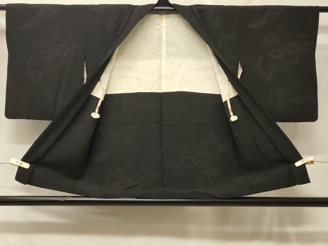 平和屋着物#羽織 風景文 黒地 金銀糸 正絹 逸品 CABF8991in