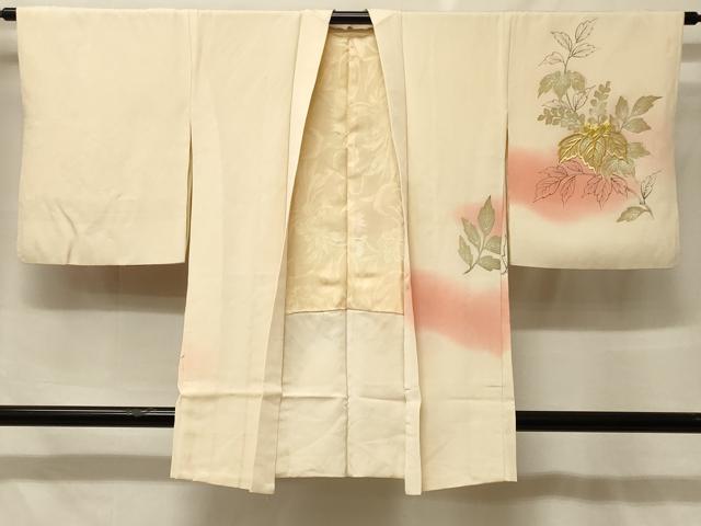 平和屋着物#羽織 手描き 刺繍 桐 暈し染め 金彩 正絹 逸品 CABF9003in