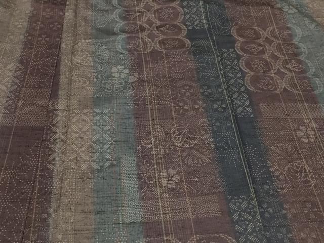 平和屋着物#道中着 紬地 吉祥間道 正絹 逸品 未使用 CABF9005in