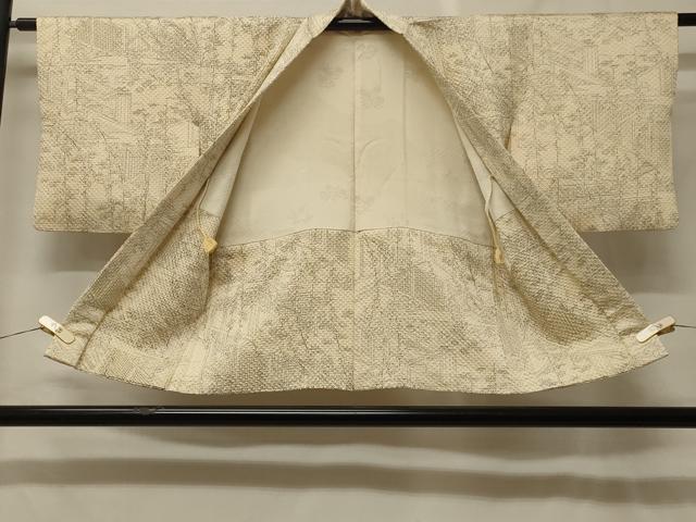 平和屋着物#羽織 手描き 総絞り 風景草花文 正絹 逸品 CABF9009in