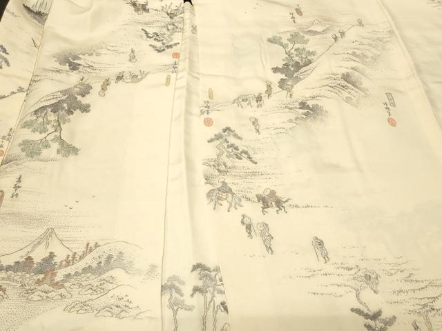 平和屋着物#羽織 寿光織 冨嶽百景 金糸 正絹 逸品 CABF9015in