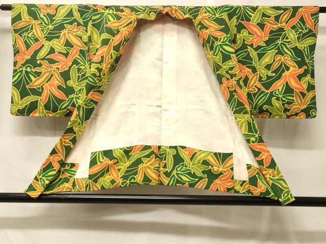 平和屋着物#羽織 地紋起こし 草花文 正絹 逸品 未使用 CABF9020in