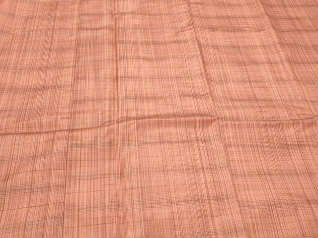 平和屋着物#道行コート 格子柄 ロング丈 正絹 逸品 CABF9027in