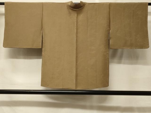 平和屋着物#羽織 色無地 霞地紋 朽葉色 正絹 逸品 未使用 CABF9037in