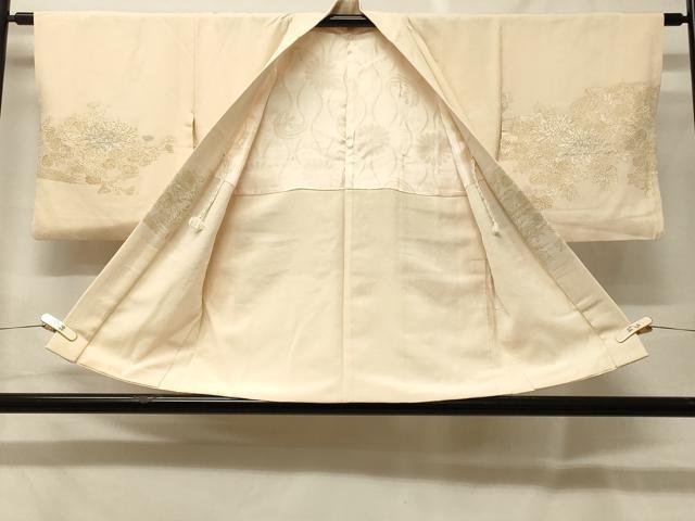 平和屋着物#羽織 寿光織 流水草花文 金銀糸 正絹 逸品 CABF9061in