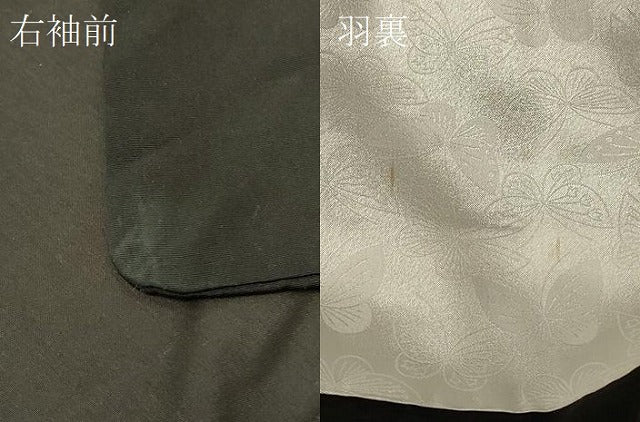 平和屋着物#羽織 寿光織 枯山水 黒地 金銀糸 正絹 逸品 CABF9064in