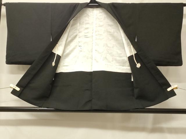平和屋着物#羽織 寿光織 枯山水 黒地 金銀糸 正絹 逸品 CABF9064in