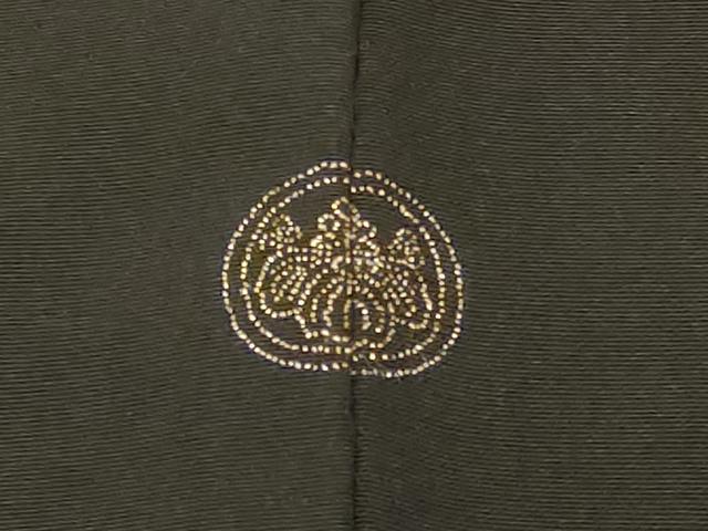 平和屋着物#羽織 刺繍 枝花文 黒地 金銀糸 正絹 逸品 CABF9068in
