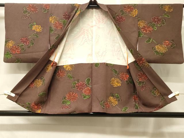 平和屋着物#羽織 草花文 正絹 逸品 CABF9072in