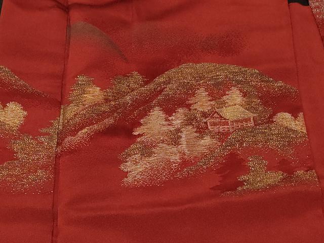 平和屋着物#羽織 寿光織 遠山風景文 金銀糸 正絹 逸品 CABF9078in
